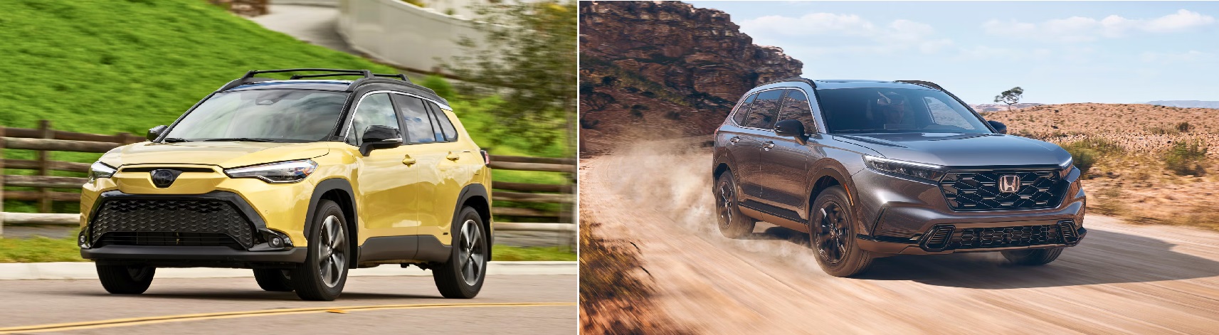 Toyota Corolla Cross Hybrid 2024 và Honda CR-V Hybrid 2024