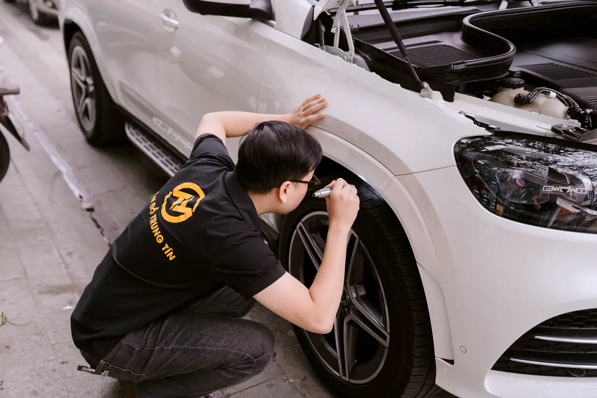 kiểm tra xe trước khi định giá
