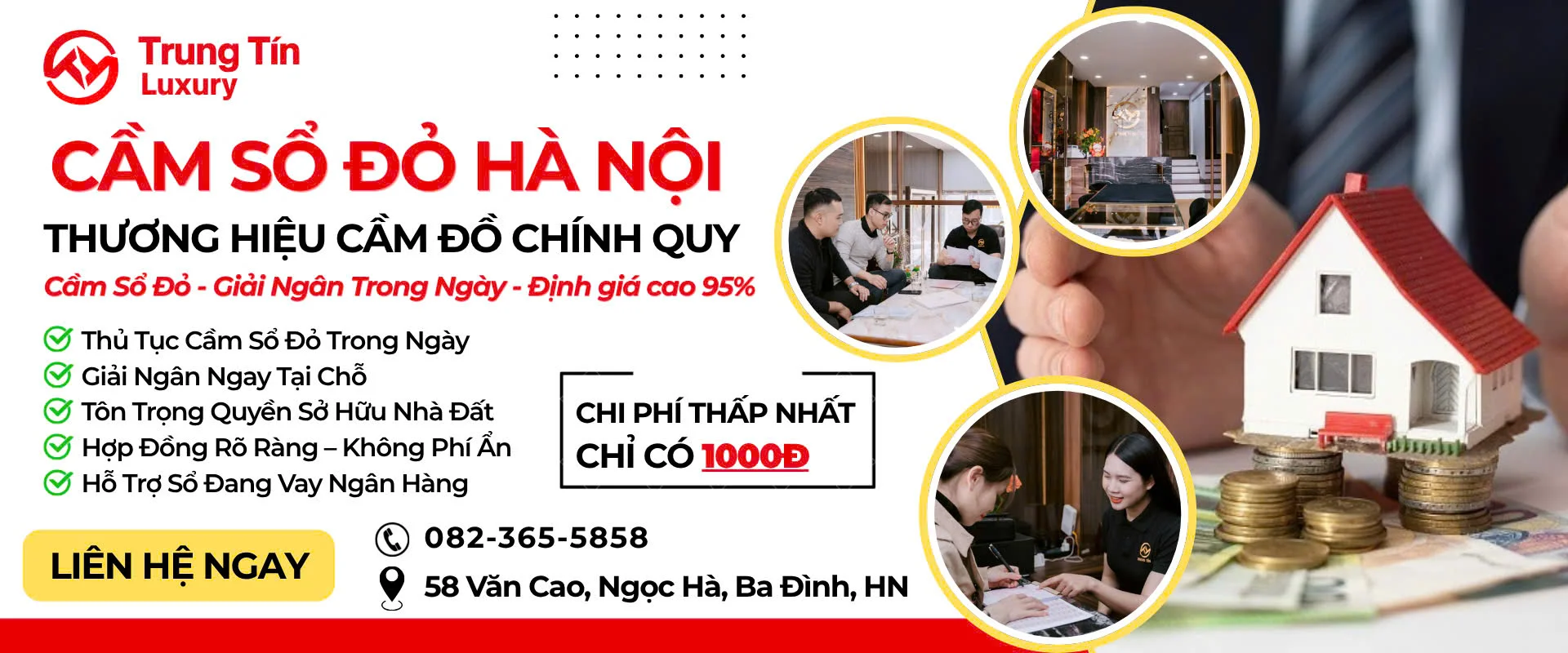 Cầm Đồ Trung Tín Luxury | Cầm Ô Tô - Sổ Đỏ - Tài Sản Giá Trị Cao | 58 Văn Cao, Ngọc Hà, Ba Đình, Hà Nội