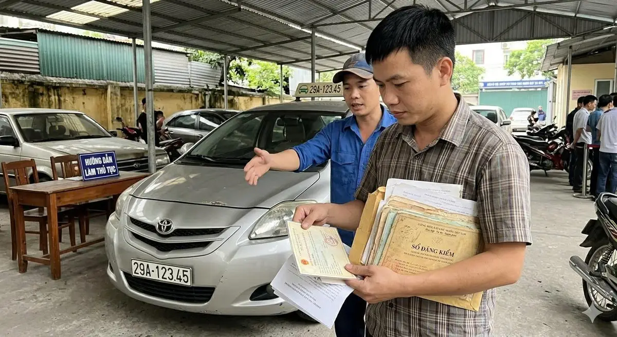 xe mua bán chưa sang tên giấy tờ xe ô tô